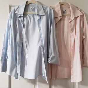 2 Brooks Brothers fitted button downs size 2